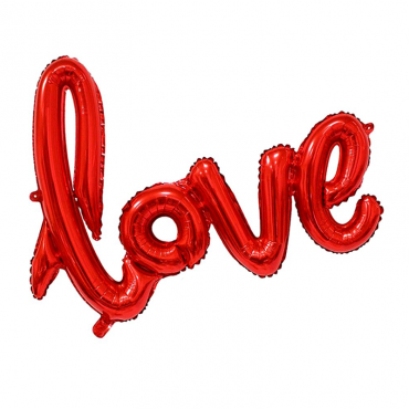 Globo foil con la palabra love