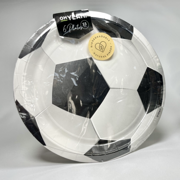 Platos de balón de futbol