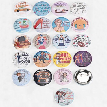 Chapas de alfiler...