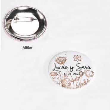 Chapas de alfiler con...