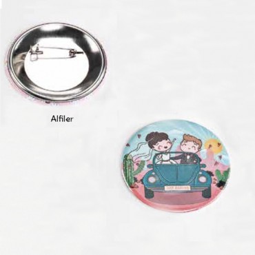 Chapas de alfiler con...