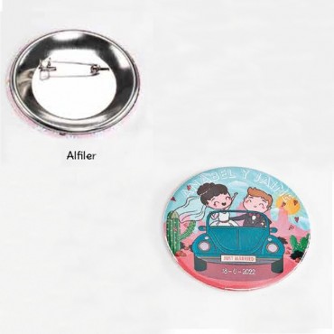 Chapas de alfiler con...