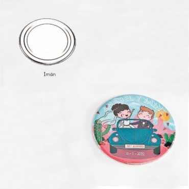 Chapas de imán con pareja...