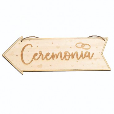 Cartel de dirección hacia...