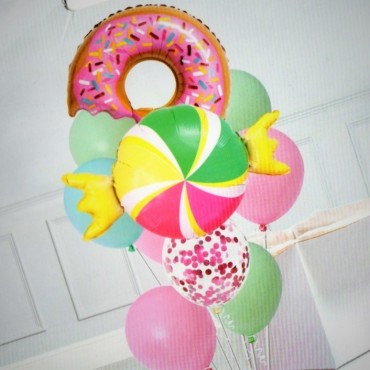 Set de Globos Donuts/Caramelo