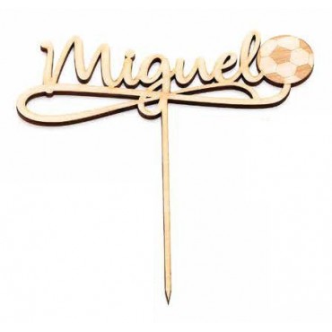 Cake Topper Balón Madera